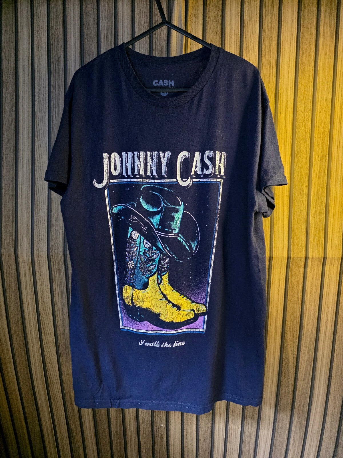 Cash Johnny Cash Tour 1956 Graphic T-shirt Black Medium