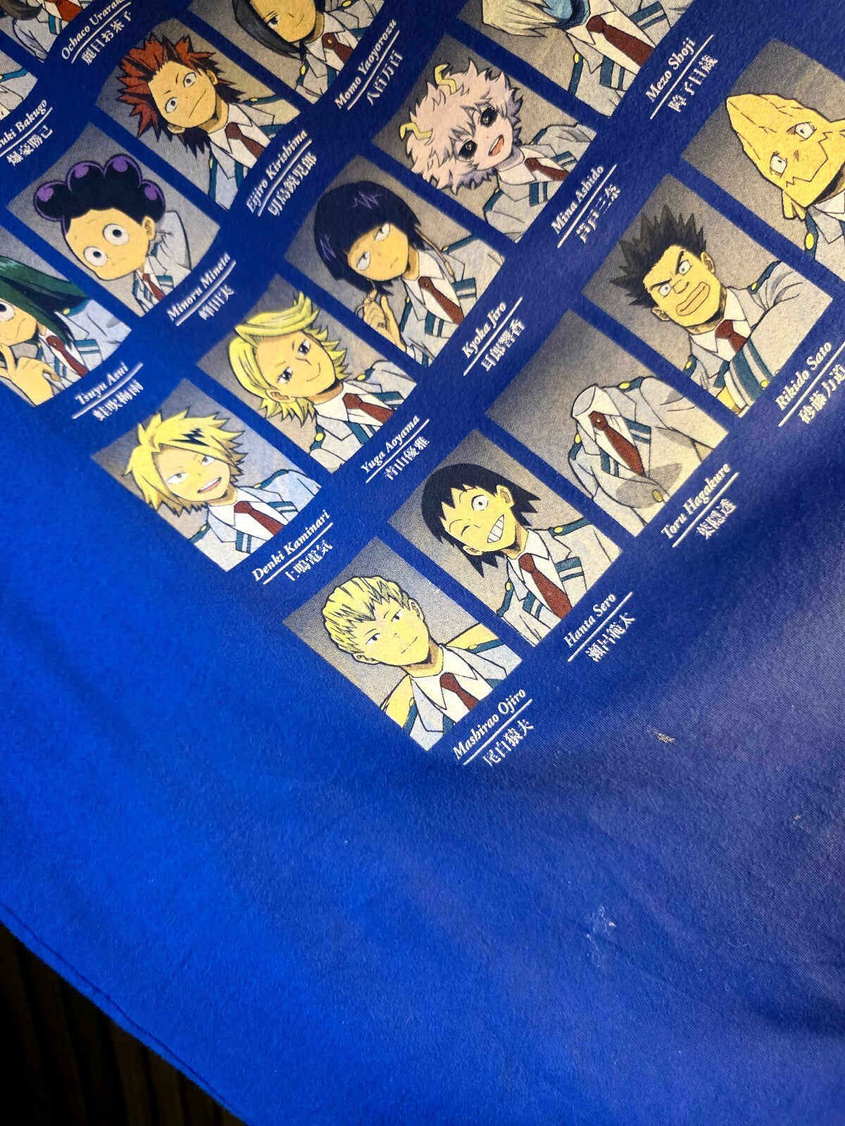 BoxLunch My Hero Academia Class 1-A Character Grid Blue T-Shirt X-Large