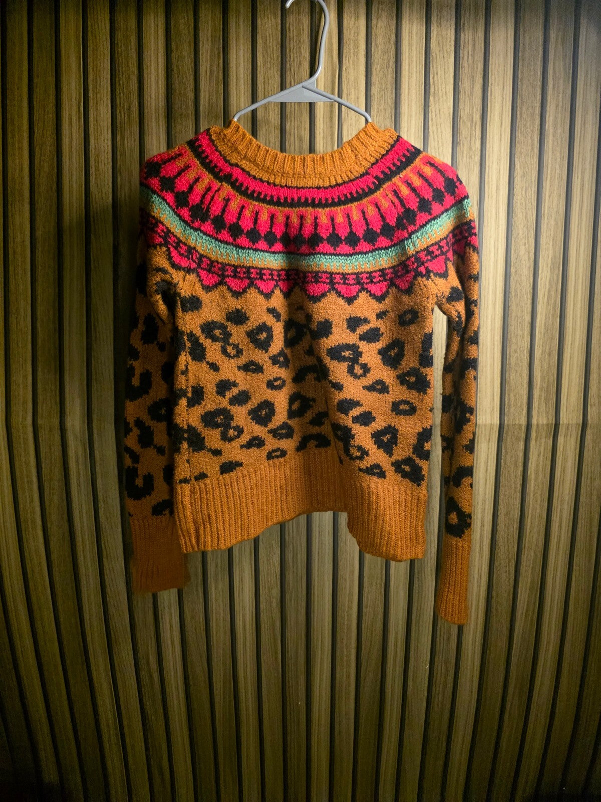 Scotch & Soda Pullover Sweater Orange Multi Size 2