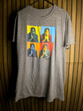 Justice Men's Graphic T-Shirt Tupac Pop Art Grey M