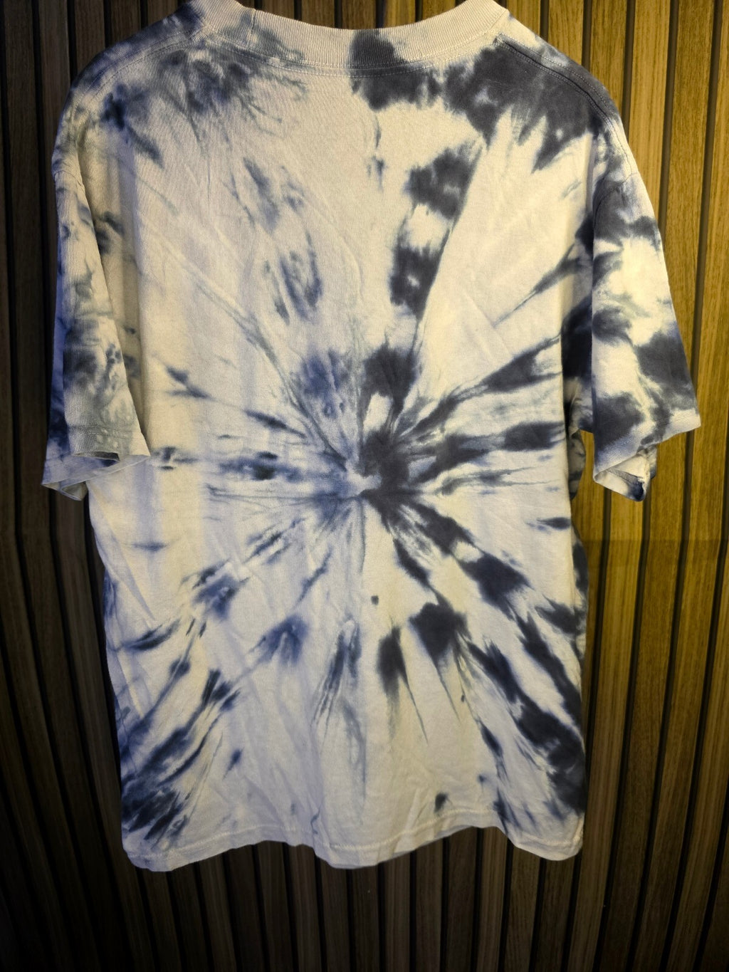 KISS Destroyer '76 Tie-Dye Graphic T-Shirt Blue White Medium