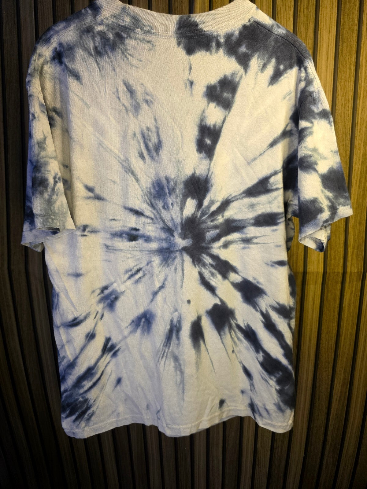 KISS Destroyer '76 Tie-Dye Graphic T-Shirt Blue White Medium