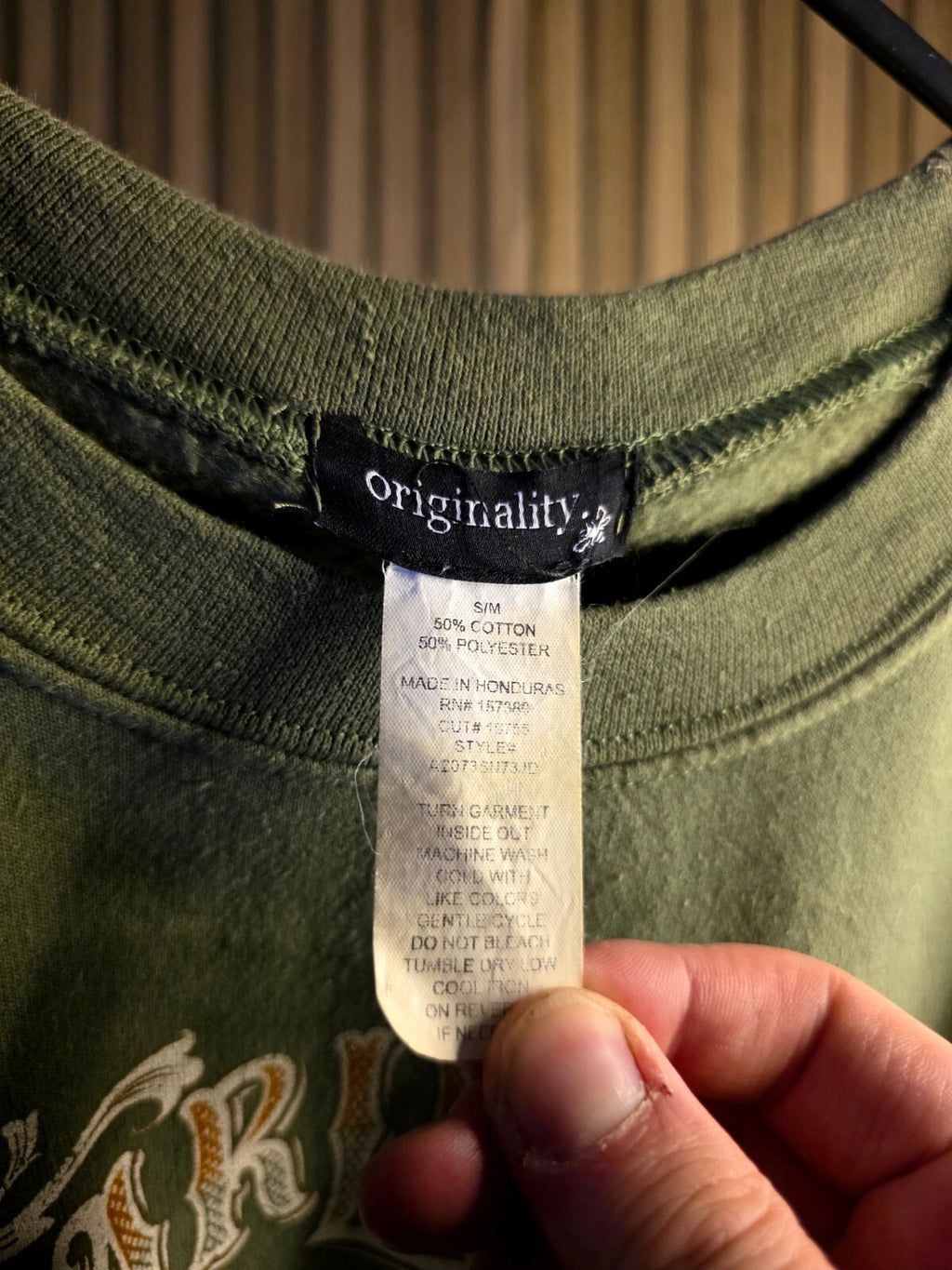 Originality Charleston Live Music Graphic Sweatshirt Green S