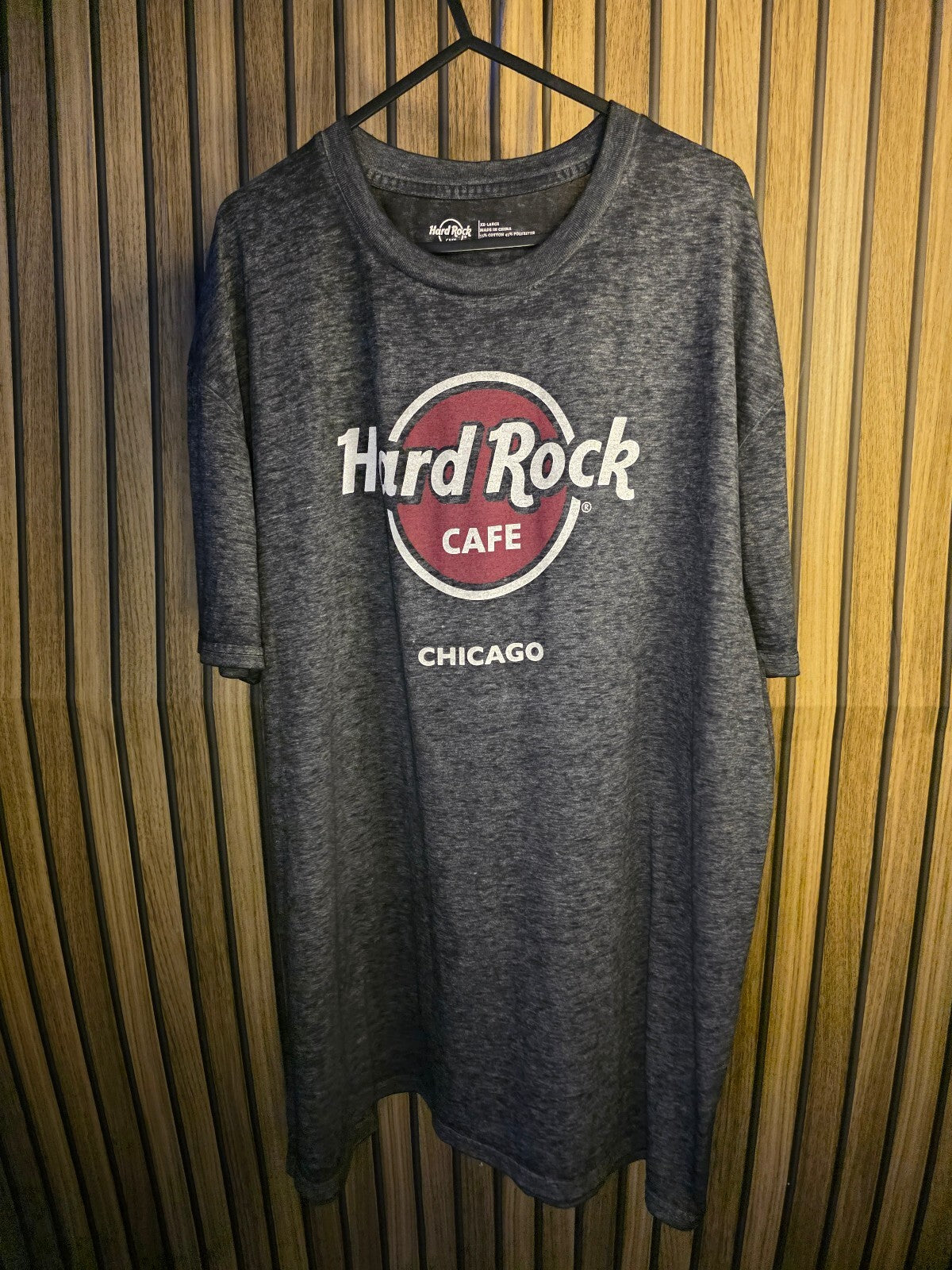 Hard Rock Cafe Chicago Graphic T-Shirt Dark Grey XL