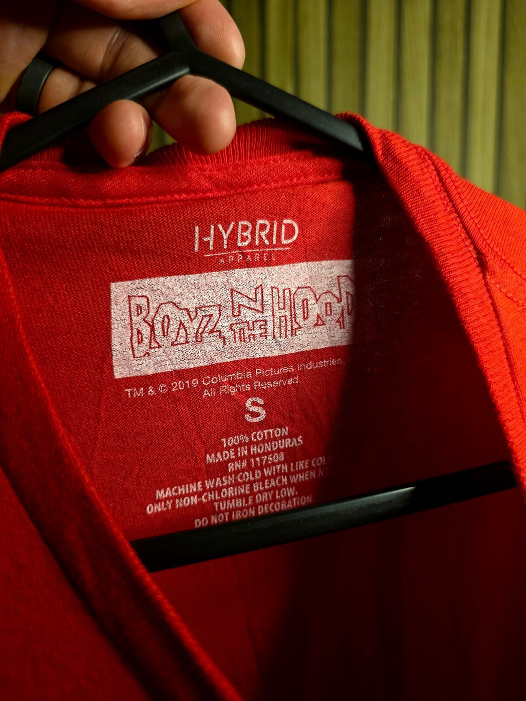 Hybrid Apparel Boyz N The Hood Graphic T-Shirt Red Size S