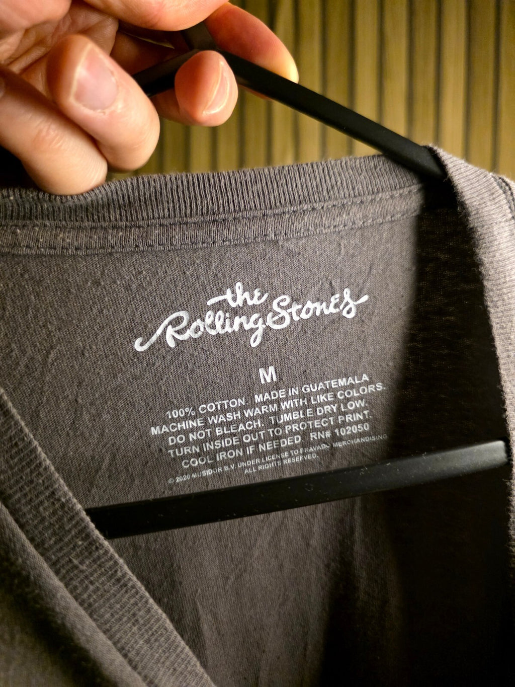 The Rolling Stones T-Shirt Multi Tongue Graphic Black Medium