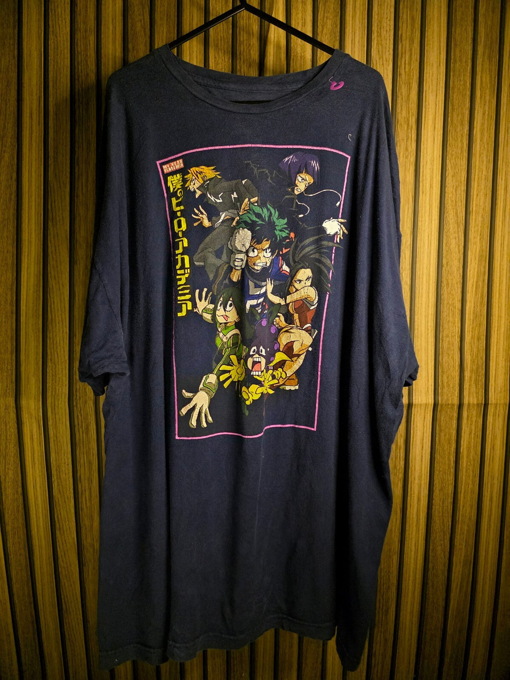 Funimation My Hero Academia Anime Graphic T-Shirt Navy Blue 3XL