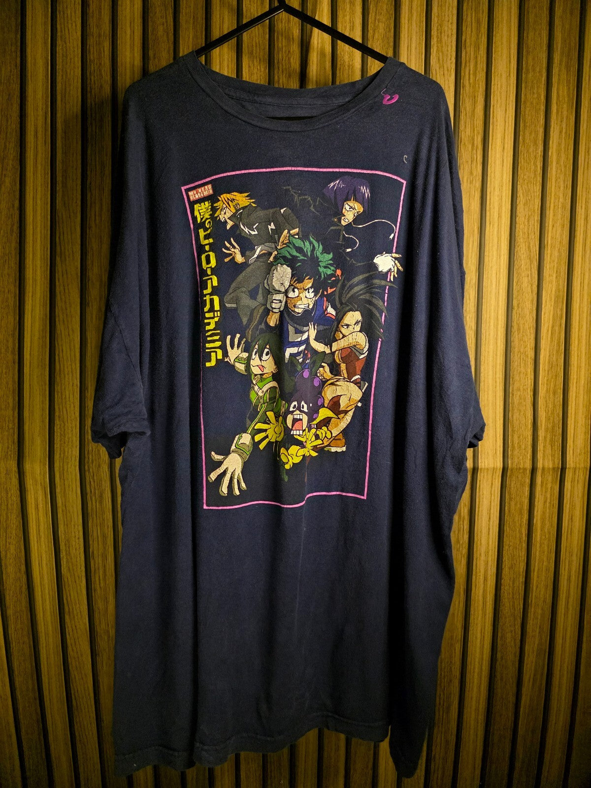 Funimation My Hero Academia Anime Graphic T-Shirt Navy Blue 3XL