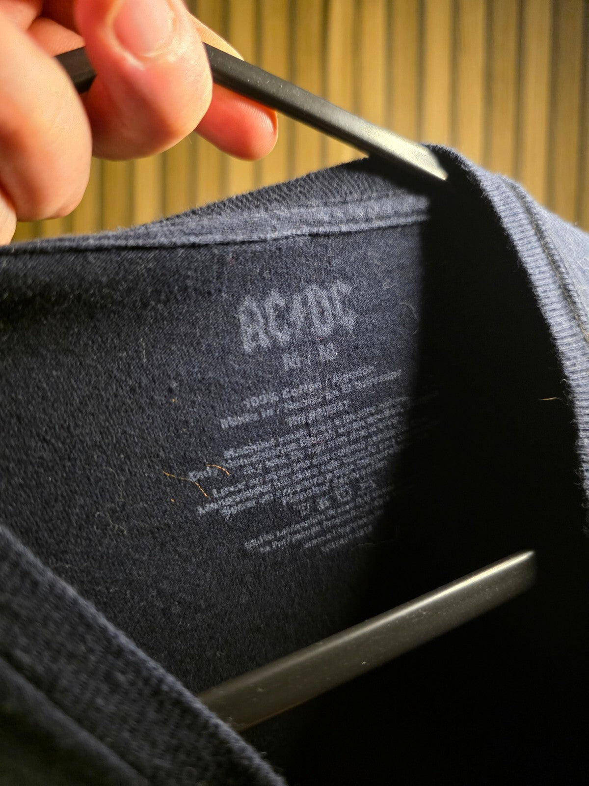 AC/DC Back in Black Graphic T-Shirt Black Size M