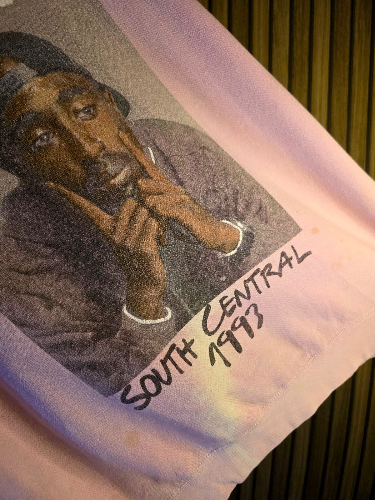 Poetic Justice South Central 1993 Graphic Sweatshirt Pink Medium