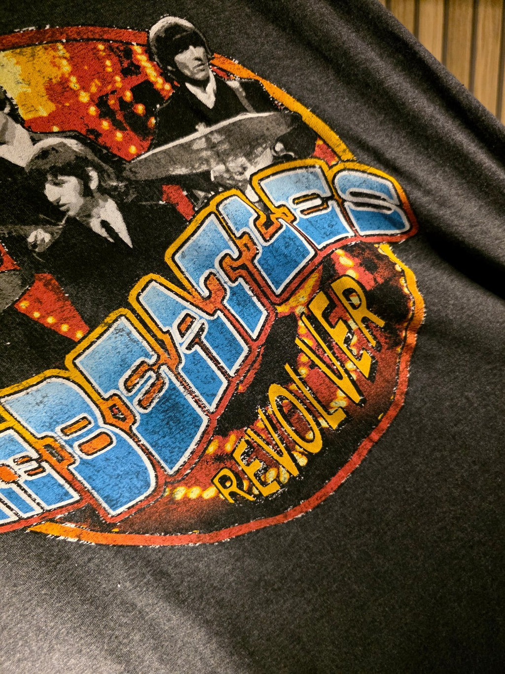 The Beatles Revolver Graphic T-Shirt Charcoal Grey Large