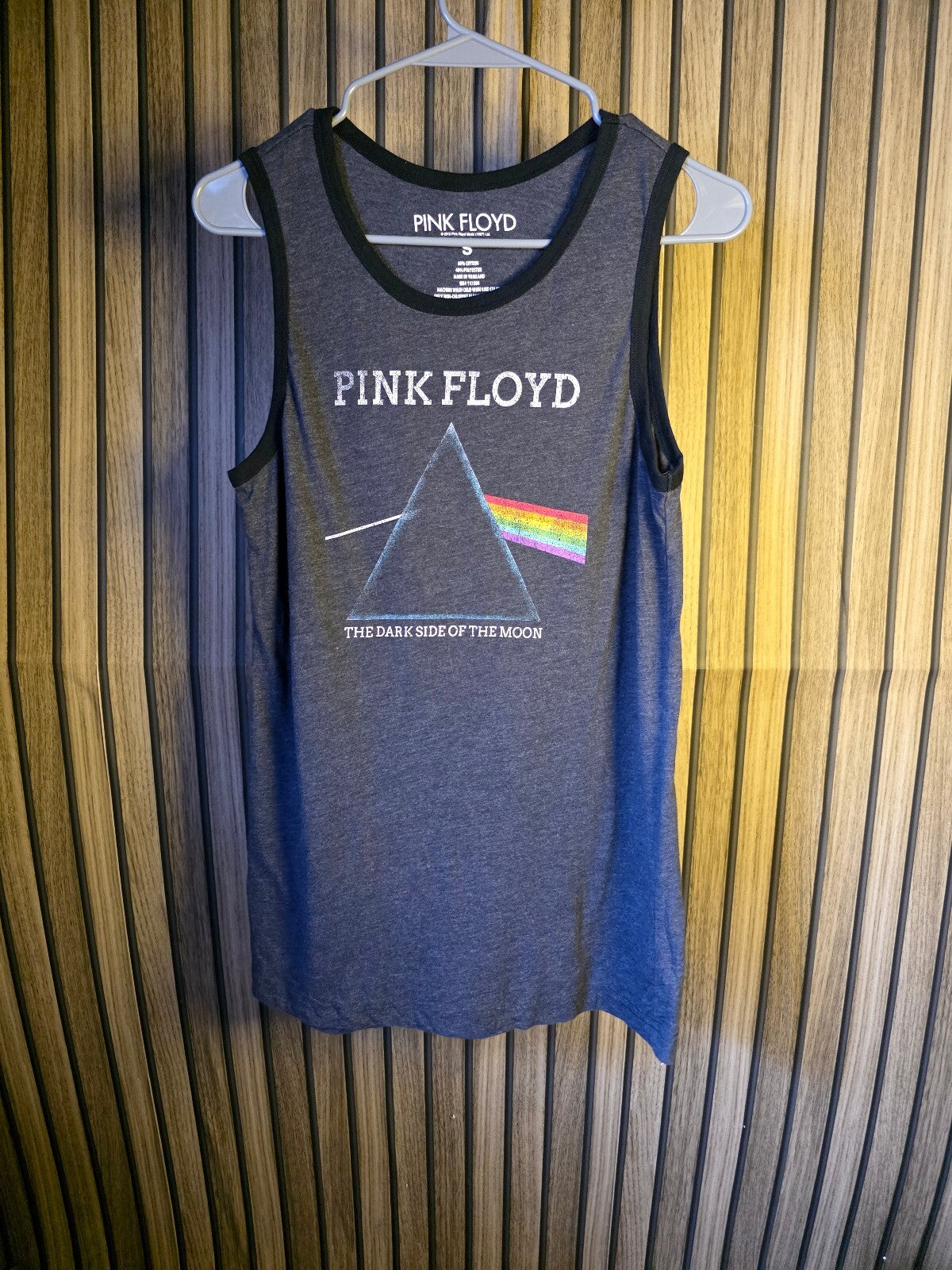Pink Floyd The Dark Side of the Moon Tank Top Grey Small