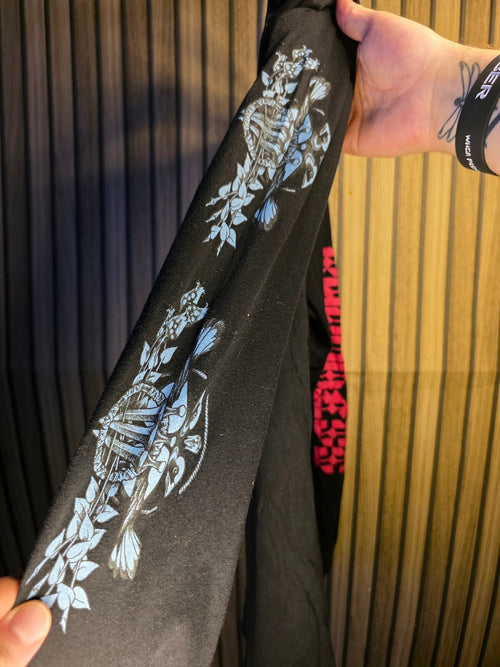 Baroness Long Sleeve T-Shirt Skull Graphic Black Medium