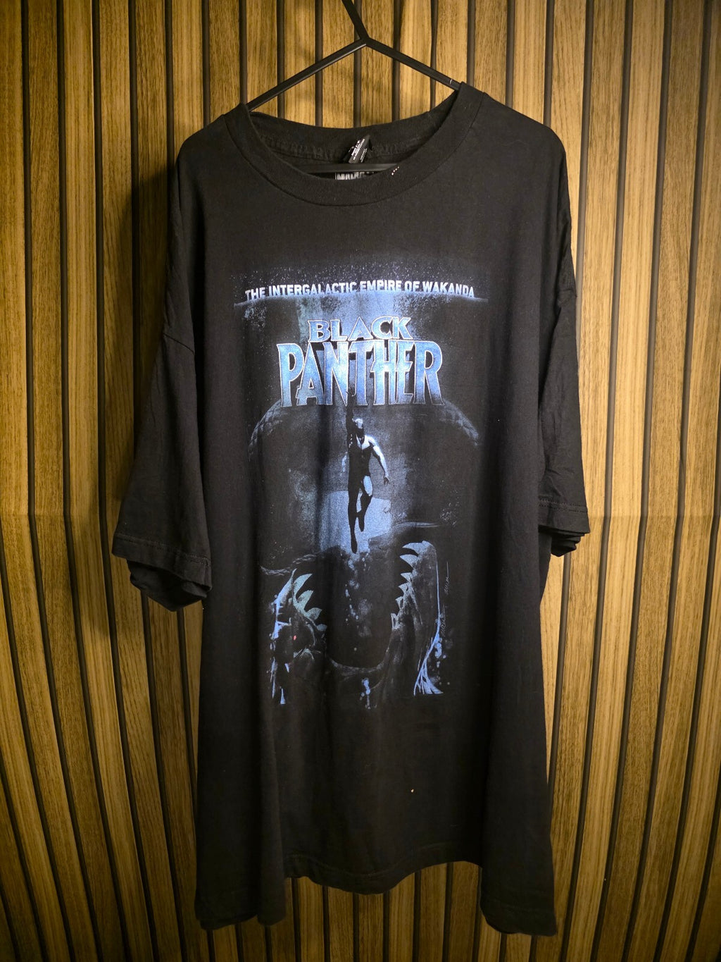Hanes Black Panther Graphic T-Shirt Black 2XL Marvel