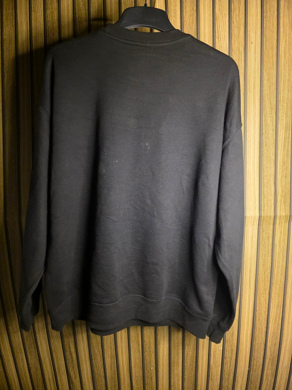 HER Black Sweatshirt with Sunglasses Graphic Print Black Size Regular M
