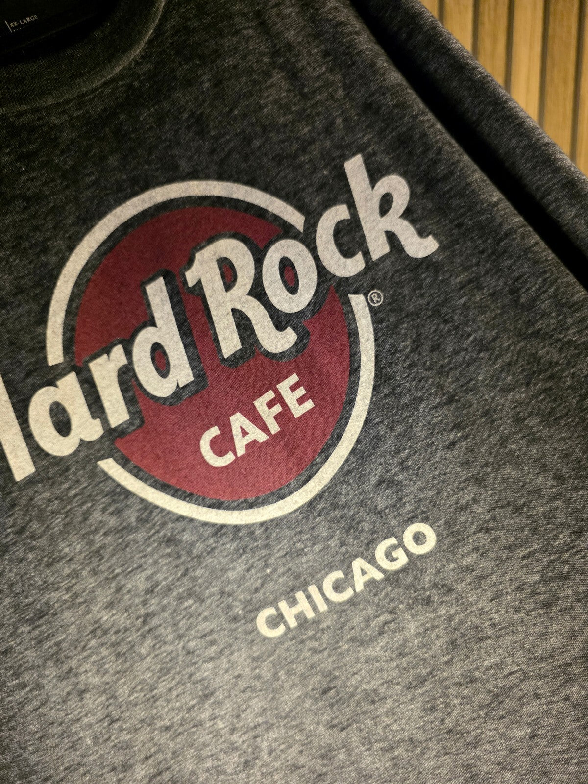 Hard Rock Cafe Chicago Graphic T-Shirt Dark Grey XL