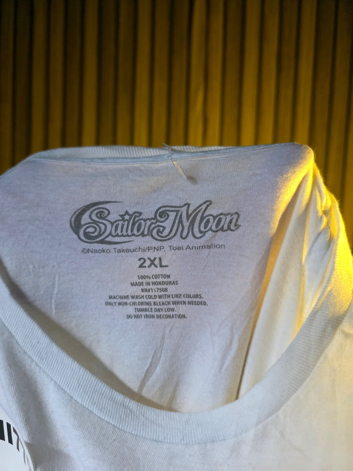 Sailor Moon Graphic T-Shirt White 2XL Cotton