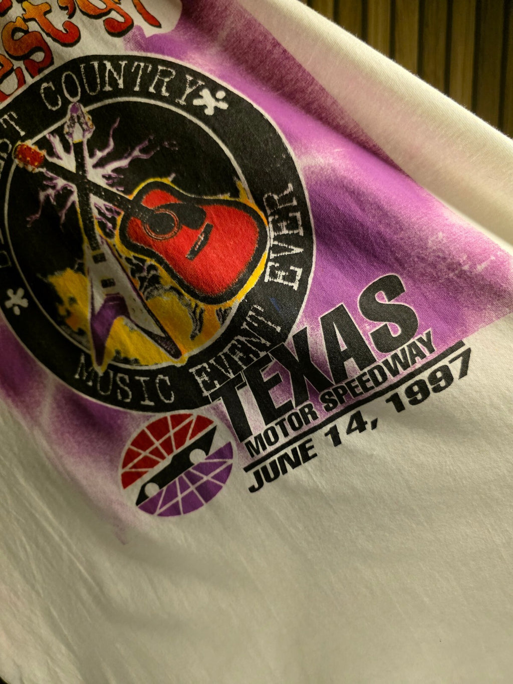 RARE Vintage Liquid Blue Country Fest 1997 Texas Music Event White T-Shirt XL