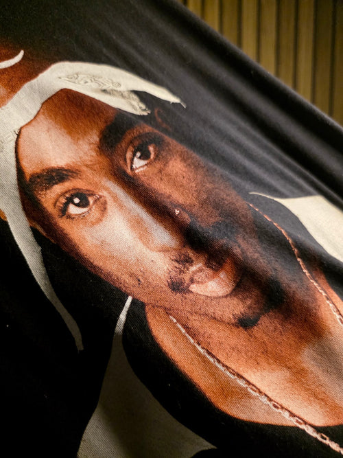 Bravado 2Pac Graphic Black White T-Shirt Large