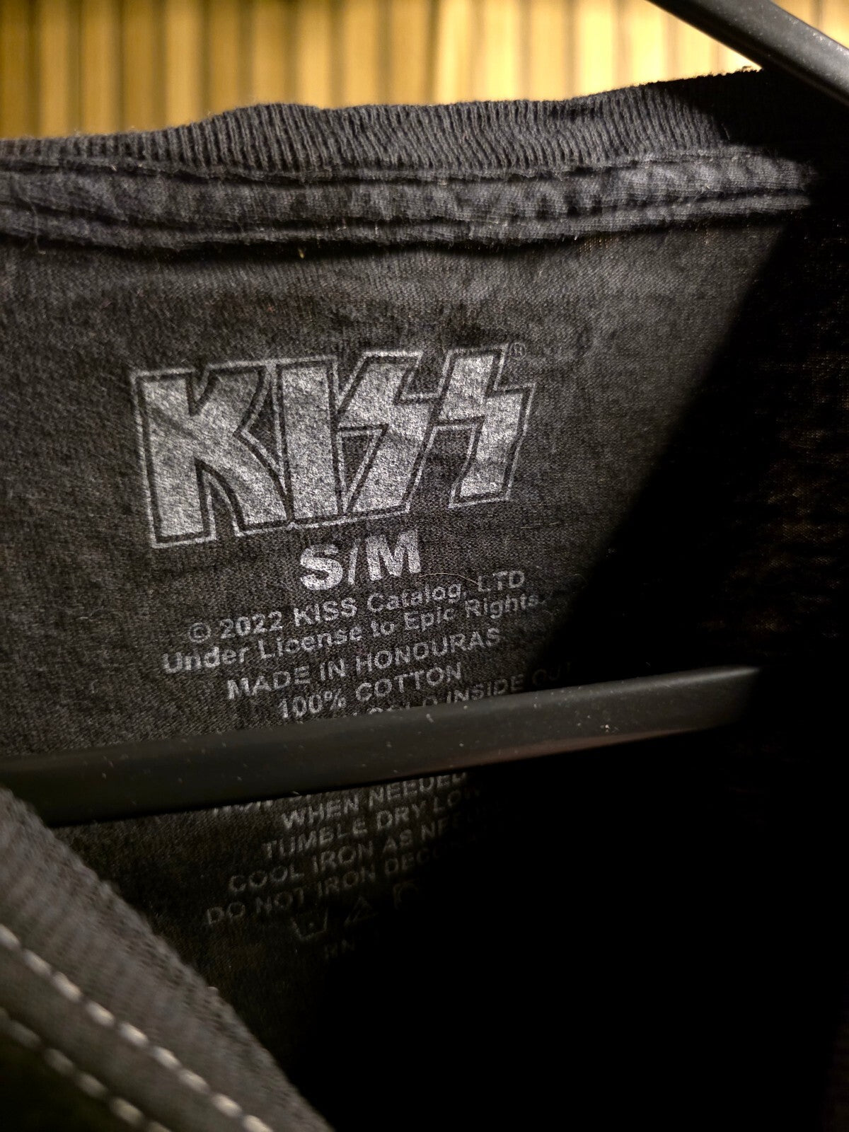 KISS Band Graphic T-Shirt Black Size S