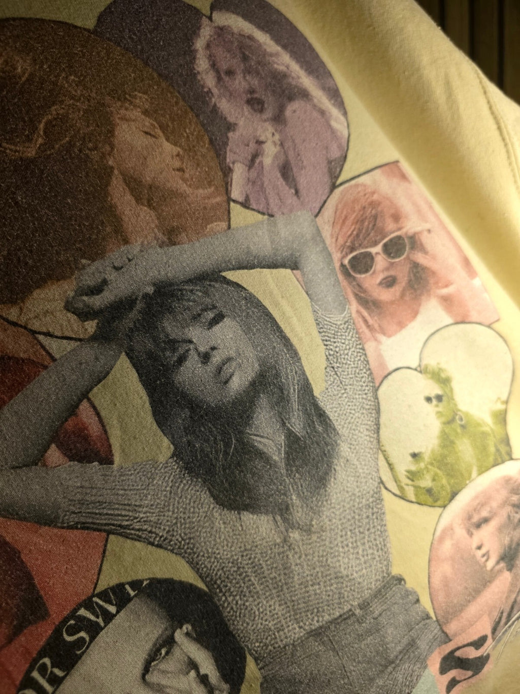 Taylor Swift The Eras Graphic Sweatshirt Beige Large