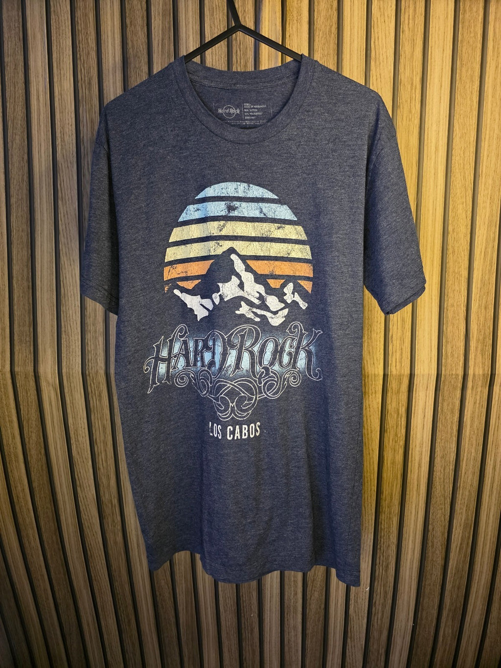 Hard Rock Los Cabos Graphic T-Shirt Blue Medium