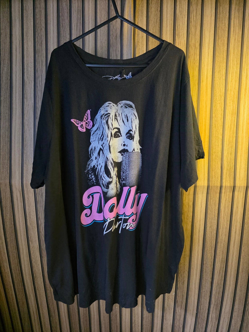 Dolly Parton Graphic Black T-Shirt 2X Large