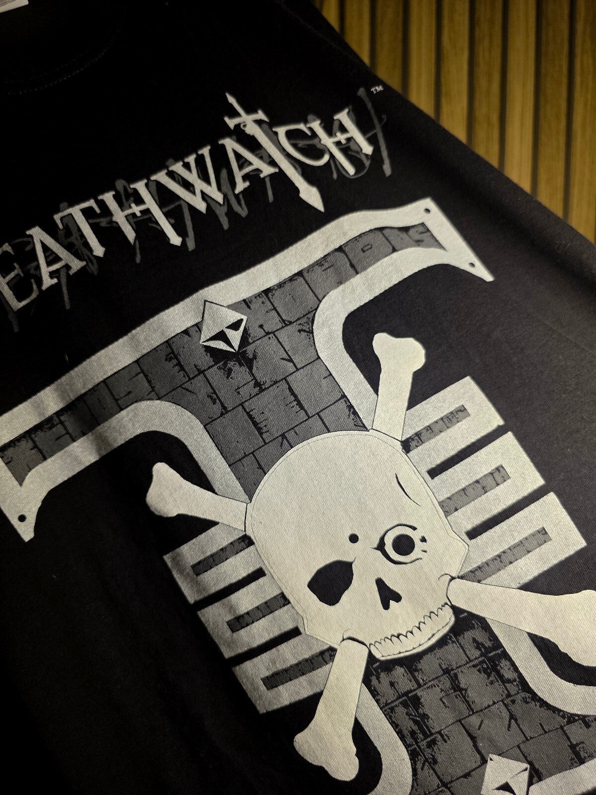 2011 Warhammer Deathwatch Space Marines Graphic T-Shirt Black Medium