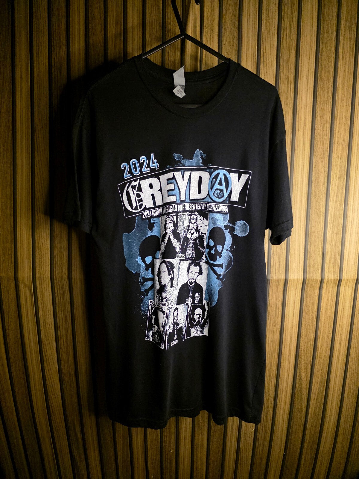 Grey Day 2024 Tour Graphic T-Shirt Black Medium