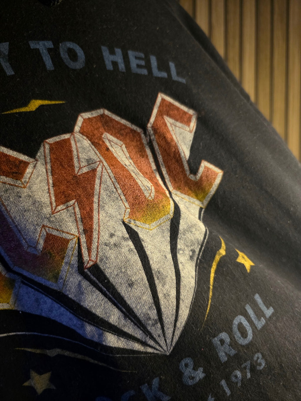 AC/DC Highway to Hell Rock & Roll Black Hoodie XL