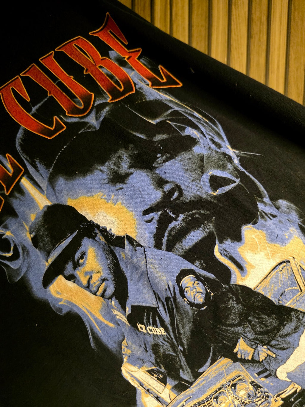 Ice Cube Graphic T-Shirt Black Vintage Hip Hop Rap Size L