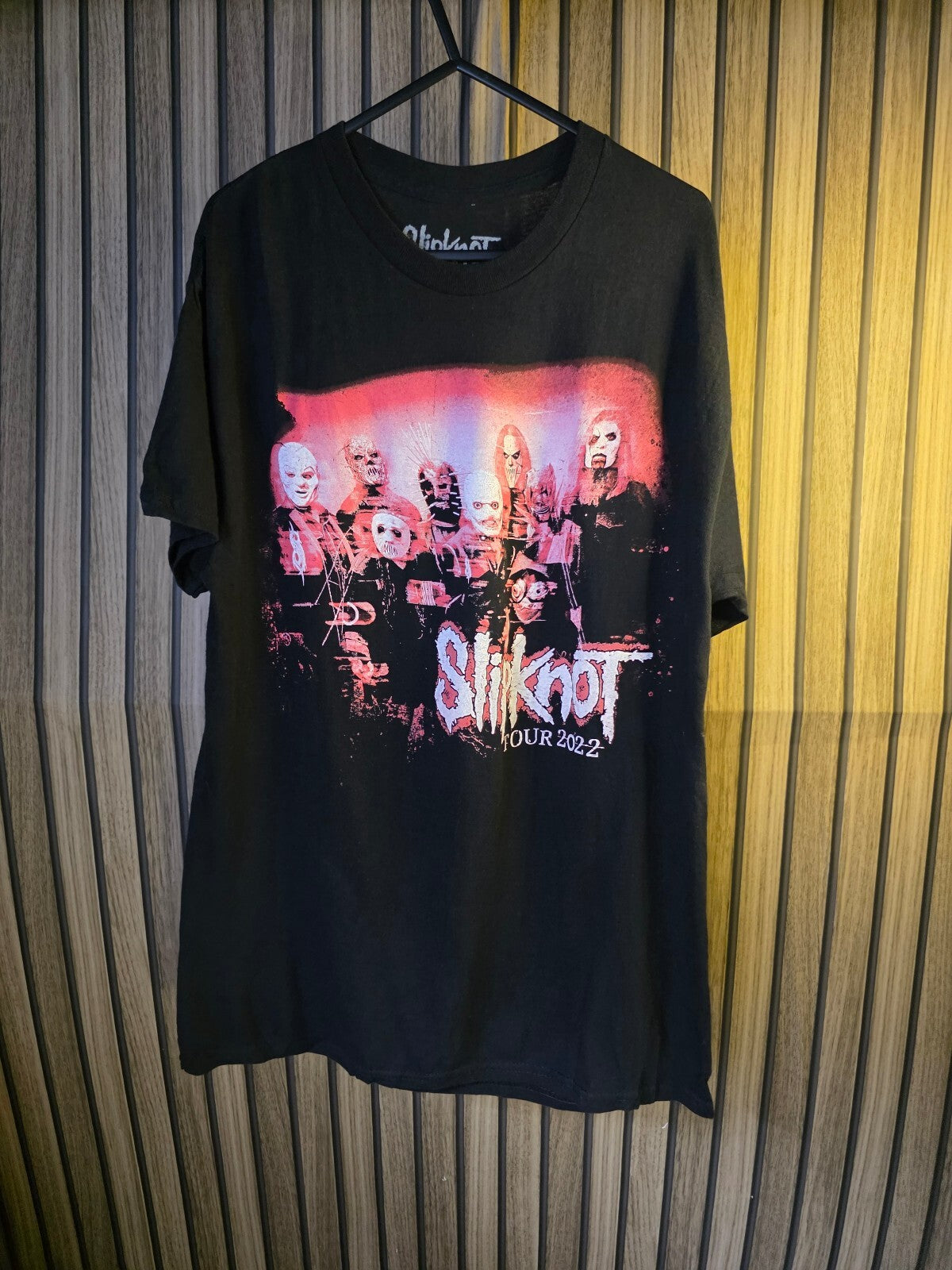 Slipknot Tour 2022 Band Graphic Black T-Shirt Medium