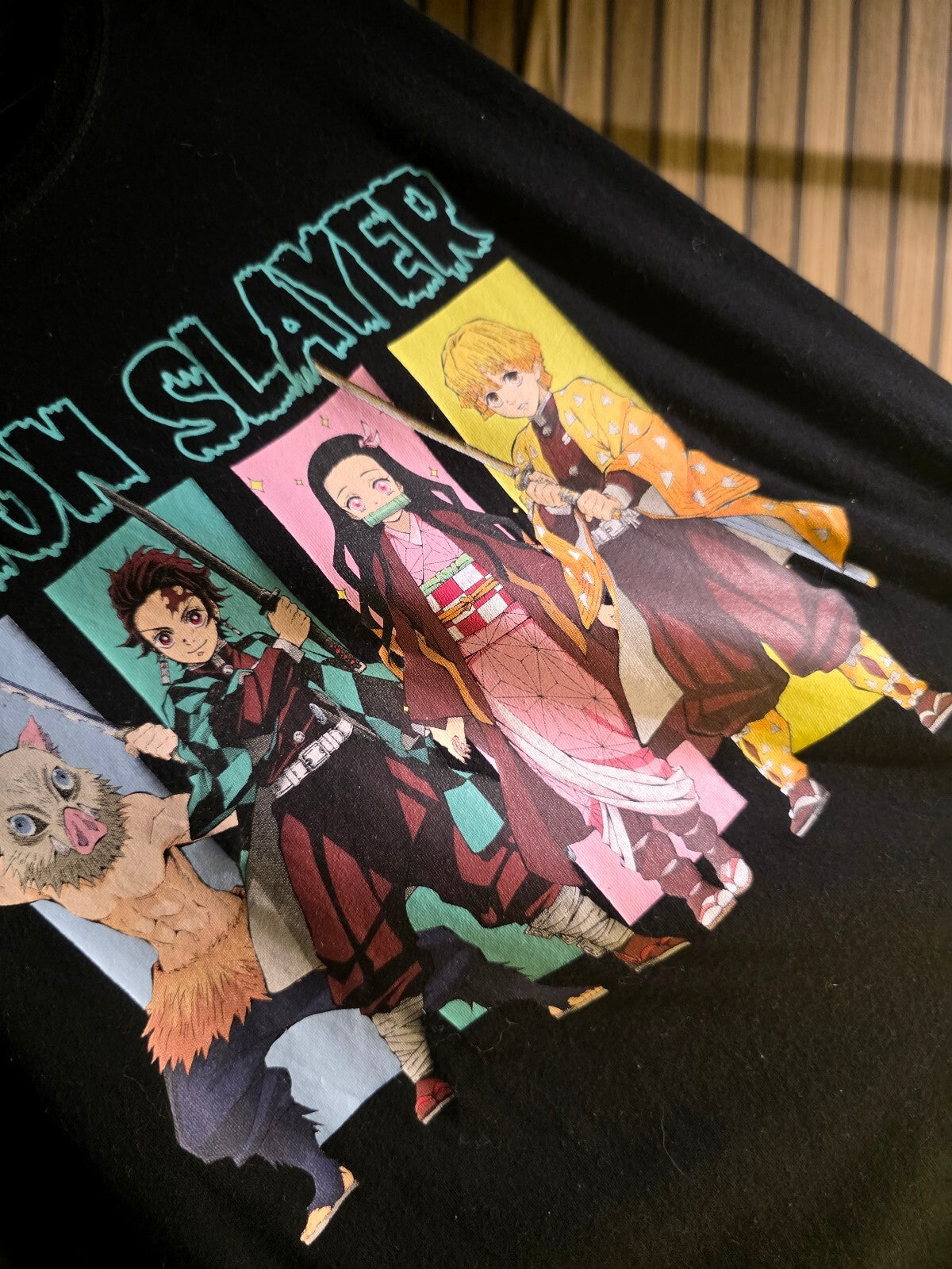 Demon Slayer Anime Graphic T-Shirt Black XL