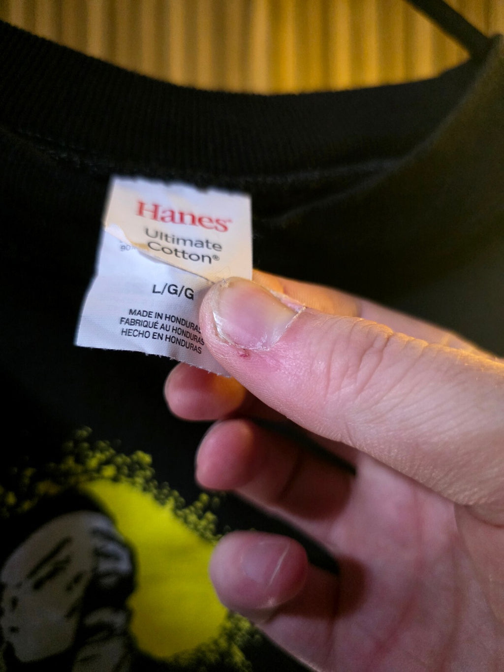 Hanes Stephen Sanchez Be More Graphic Sweatshirt Black L