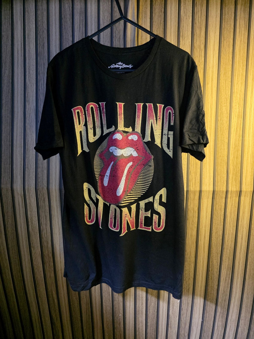 The Rolling Stones Black Graphic Logo T-Shirt Size S