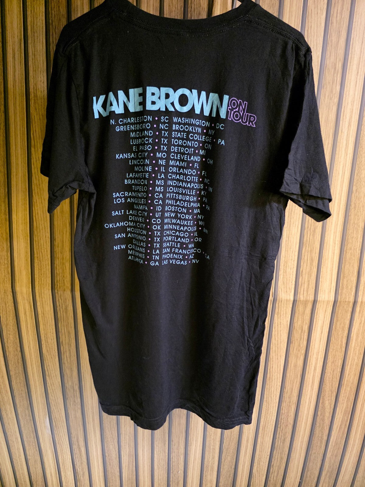 Kane Brown Tour Graphic T-Shirt Black Medium