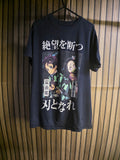 Demon Slayer Tanjiro and Nezuko Graphic T-Shirt Black Medium