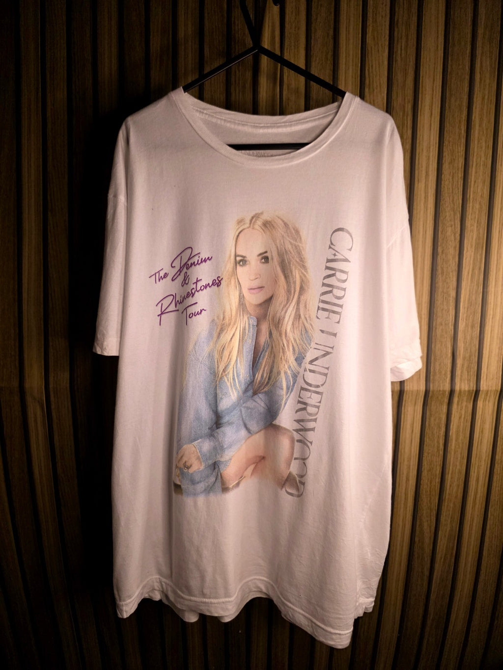 Carrie Underwood The Denim & Rhinestones Tour White T-Shirt Large