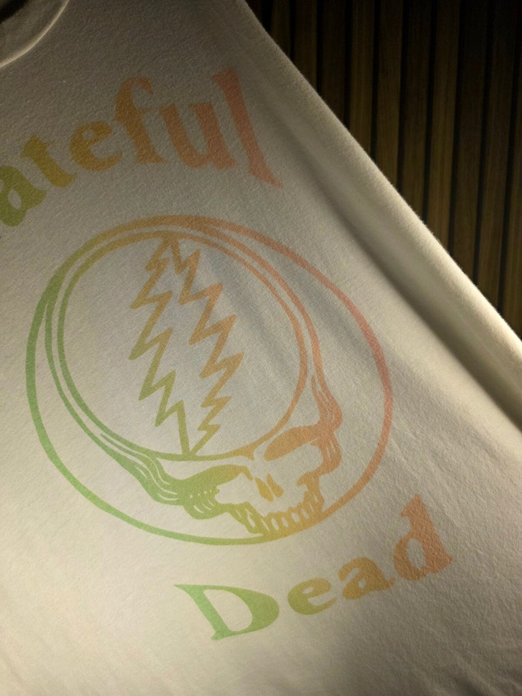 Tailgate Grateful Dead Skull Logo T-Shirt White Size S Oversize