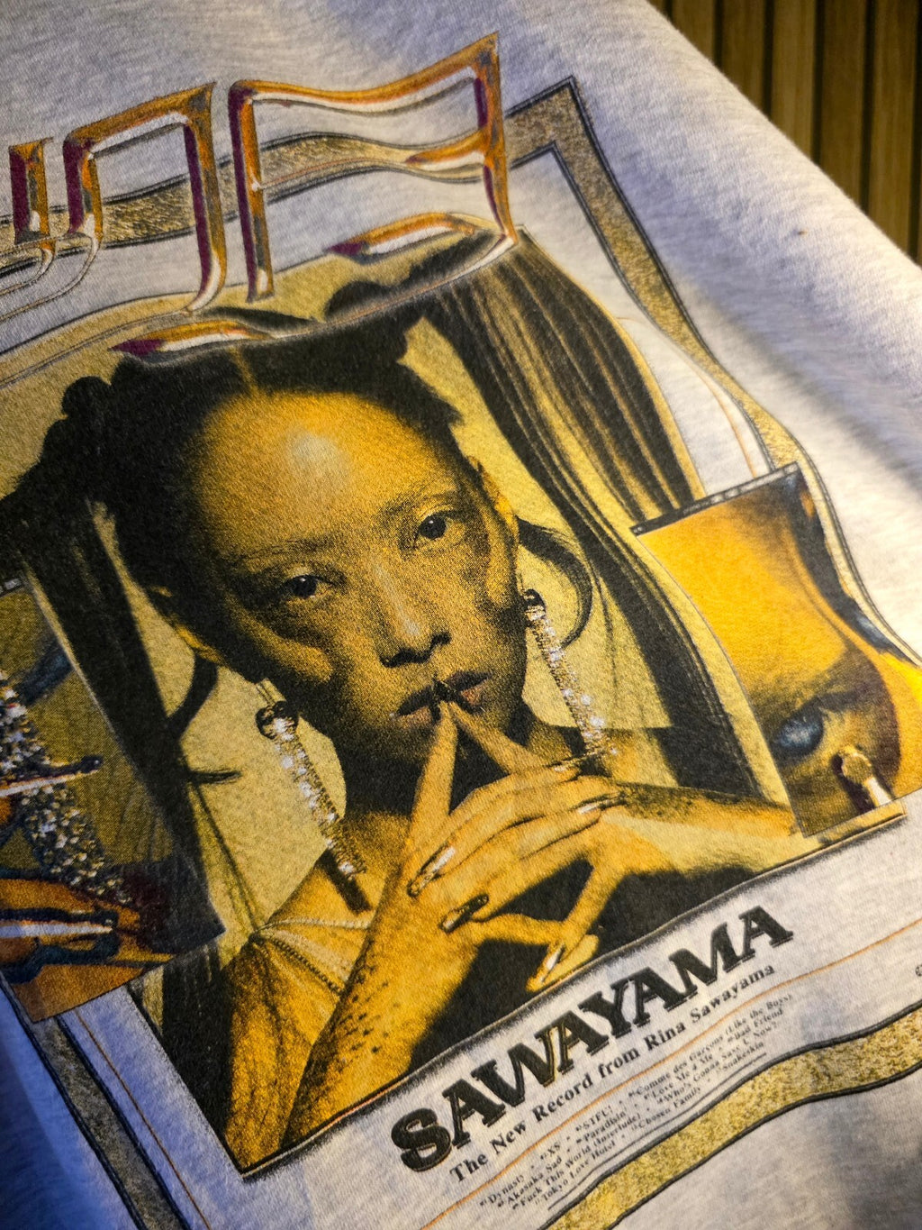 Rina Sawayama Sweatshirt Sawayama Graphic Print Grey Size S