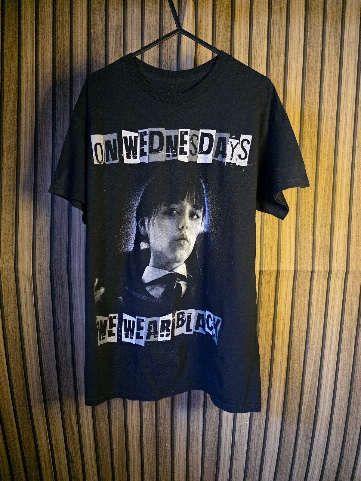 Wednesday TV Show Graphic T-Shirt Black Medium