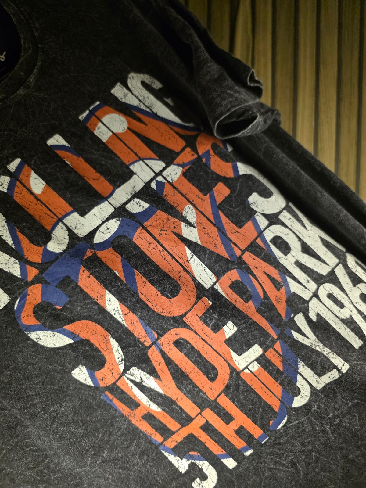The Rolling Stones Hyde Park 1969 Graphic T-Shirt Black Large