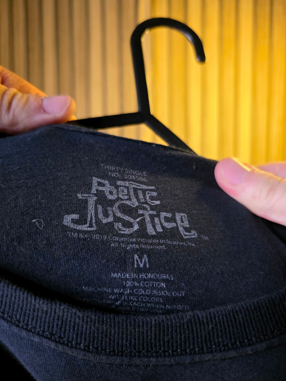 Pacific Justice Tupac Shakur Graphic T-Shirt Black Medium