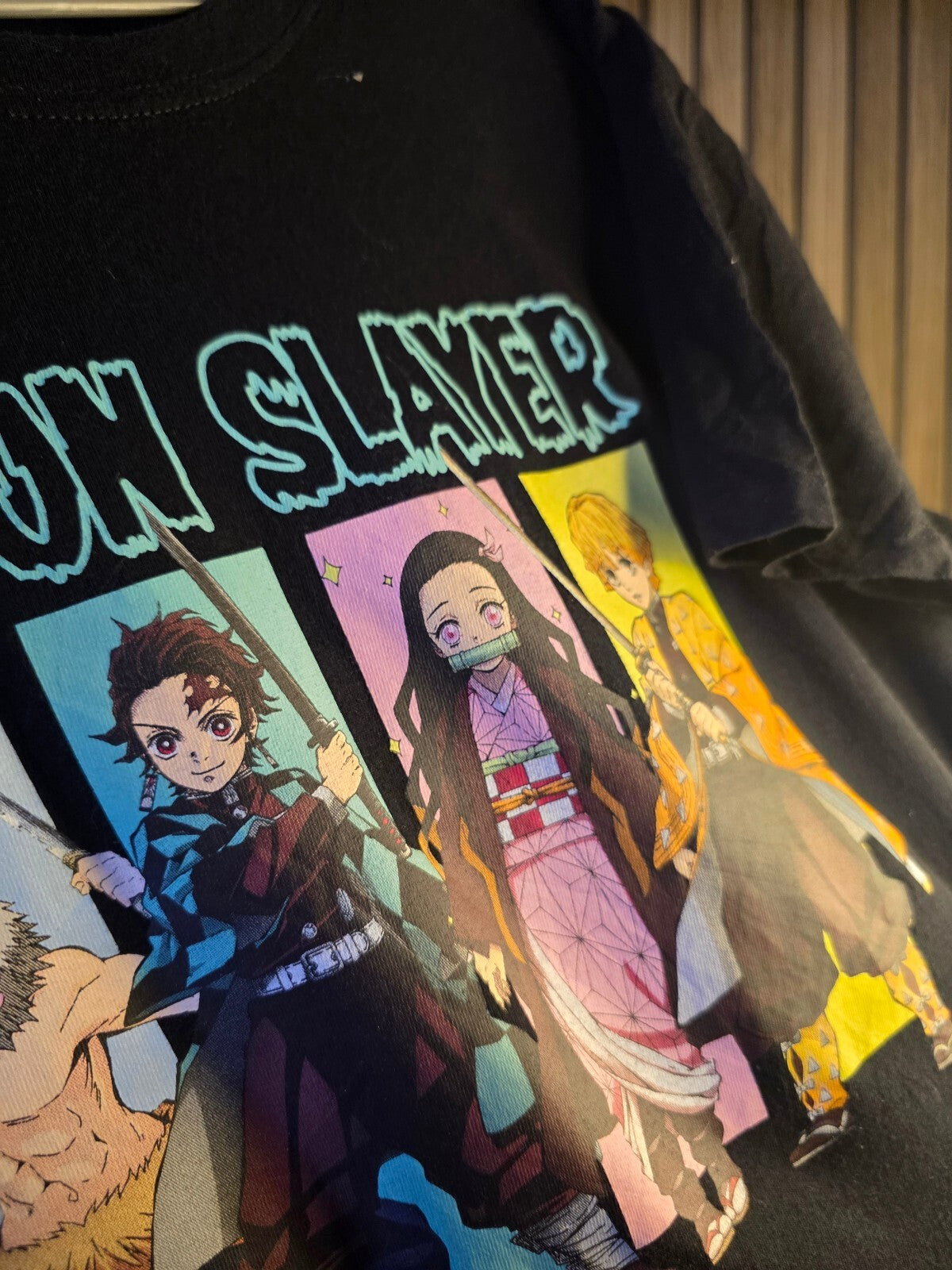 Demon Slayer Anime Graphic T-Shirt Black XXL
