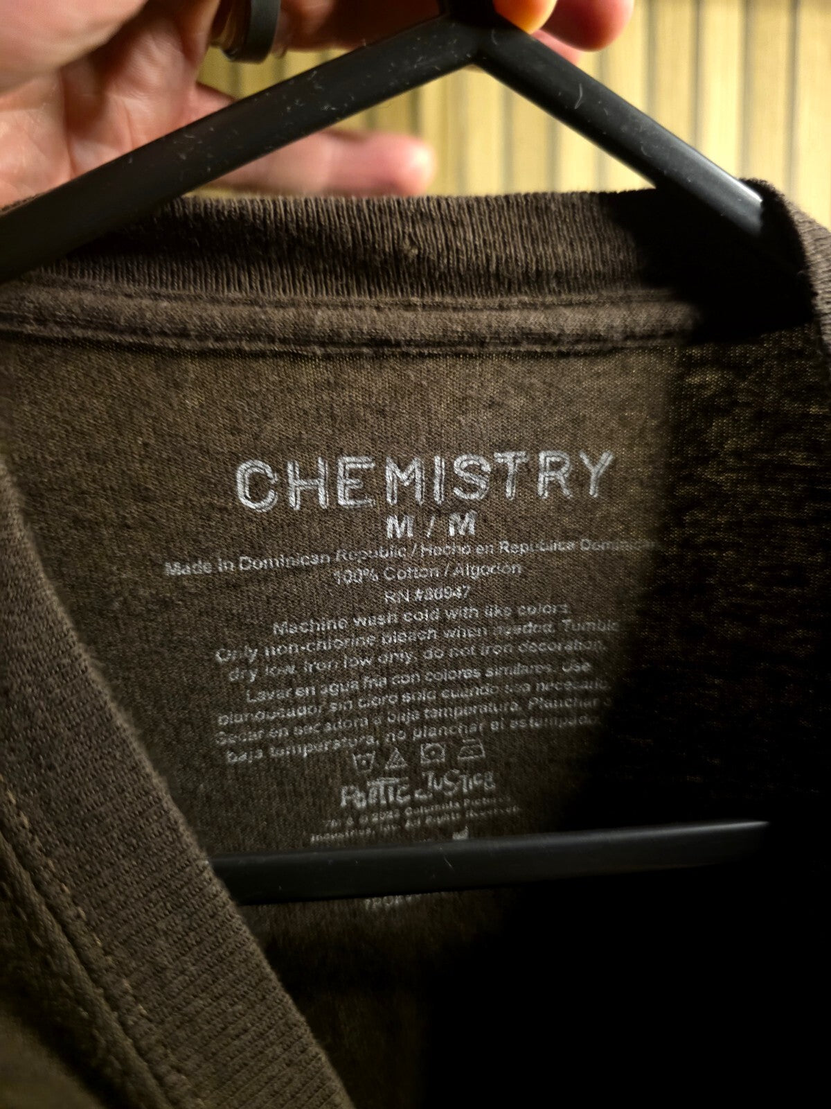 Chemistry Tupac Shakur Graphic T-shirt Brown Medium