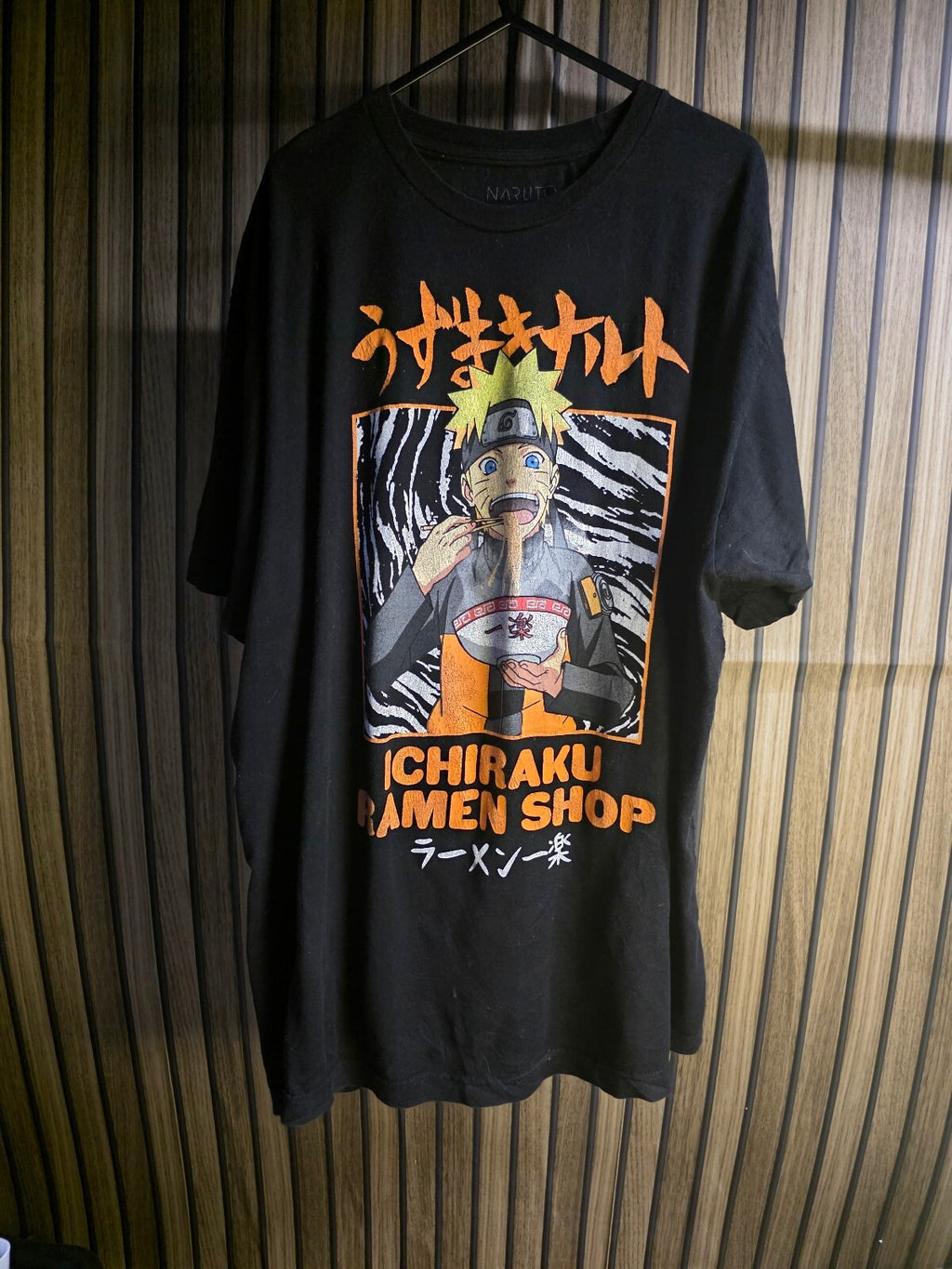 Naruto Shippuden Ichiraku Ramen Shop Graphic T-Shirt Black XL