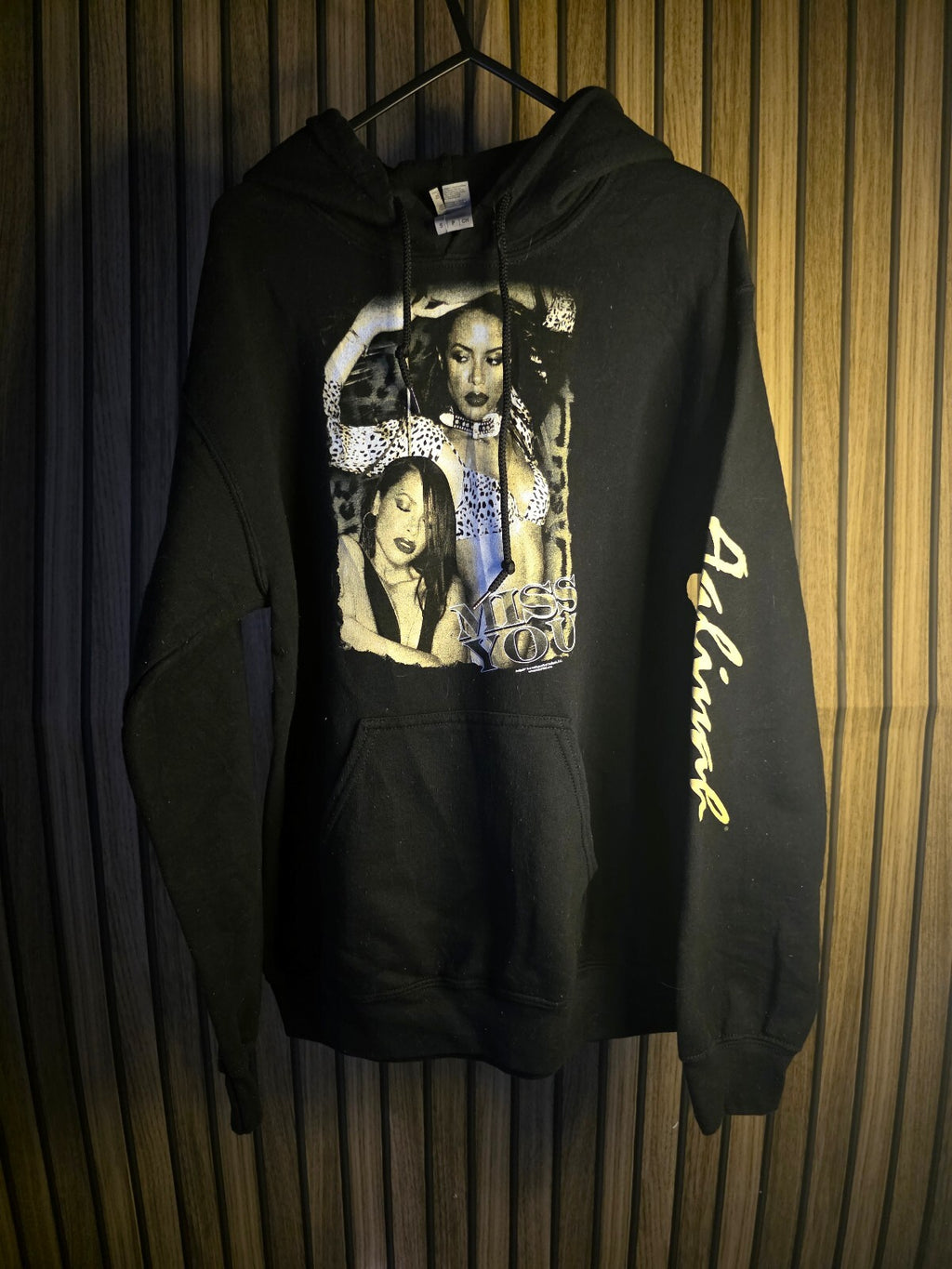Adimark Black Hoodie Miss You Graphic Small