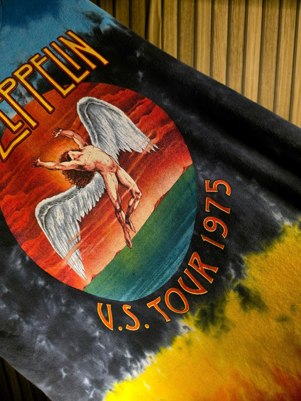 Led Zeppelin U.S. Tour 1975 Tie-Dye T-Shirt Multi Colour Medium