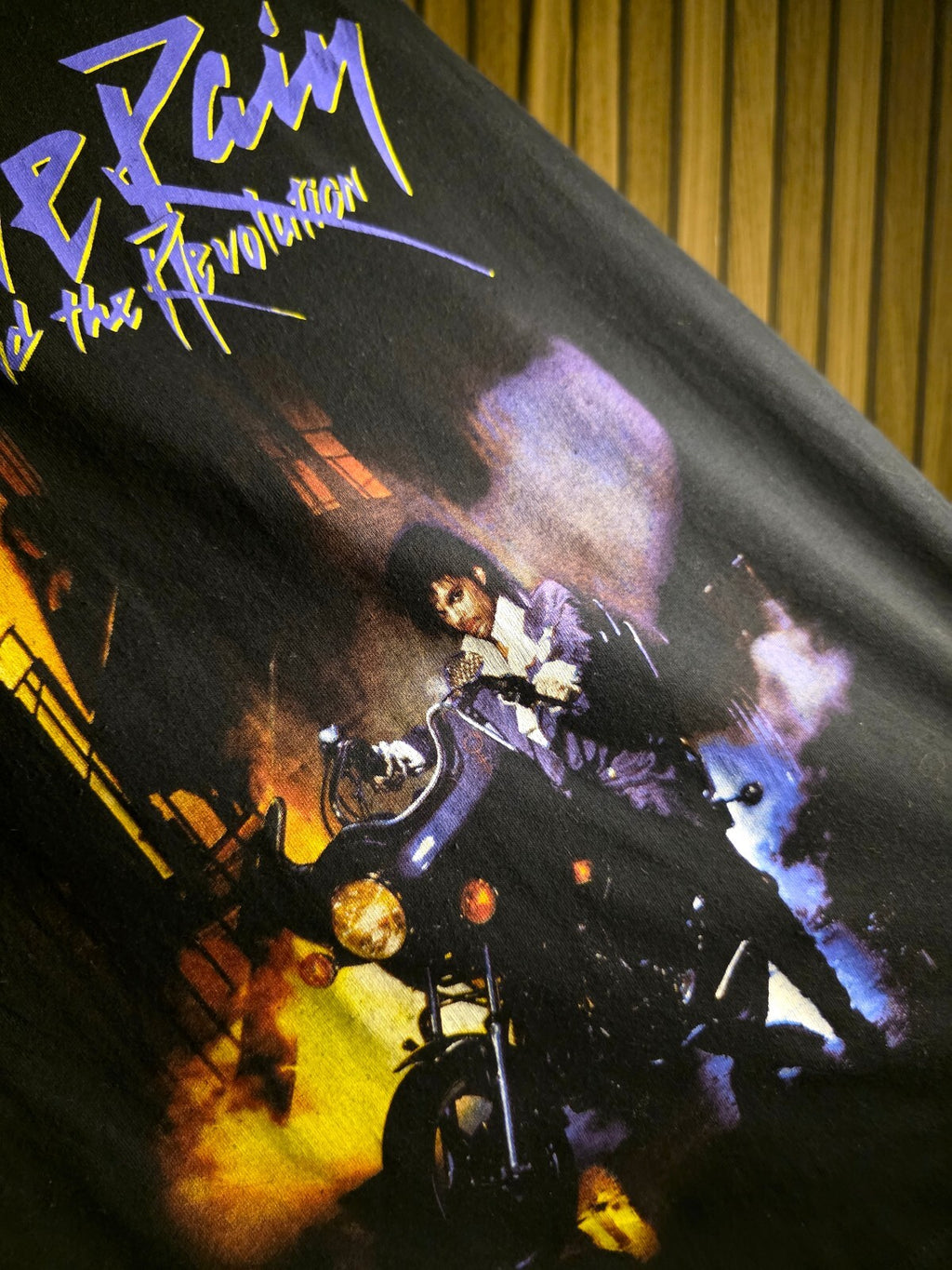 Prince Purple Rain Graphic T-Shirt Black XS