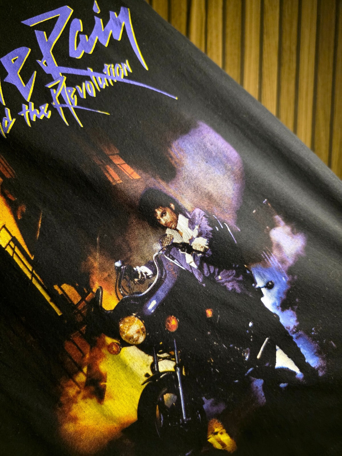 Prince Purple Rain Graphic T-Shirt Black XS
